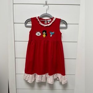 Stitchy Fish Pocahontas magical adventure appliqué dress size 6